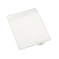 Avery-Style Preprinted Legal Bottom Tab Dividers, Exhibit S, Letter, 25/Pack (12392)