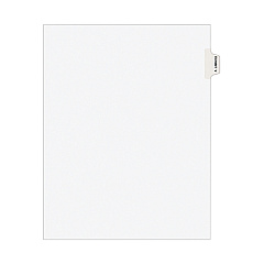 Avery-Style Preprinted Legal Side Tab Divider, Exhibit V, Letter, White, 25/Pack, (1392) (01392)