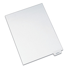 Avery-Style Preprinted Legal Bottom Tab Dividers, Exhibit Y, Letter, 25/Pack (12398)