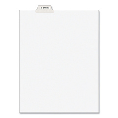 Avery-Style Preprinted Legal Bottom Tab Divider, Exhibit D, Letter, White, 25/PK (11943)