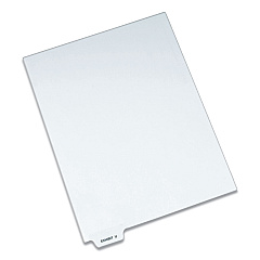Avery-Style Preprinted Legal Bottom Tab Dividers, Exhibit U, Letter, 25/Pack (12394)