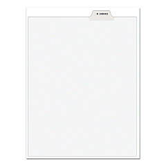 Avery-Style Preprinted Legal Bottom Tab Divider, Exhibit B, Letter, White, 25/PK (11941)