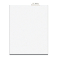 Avery-Style Preprinted Legal Bottom Tab Divider, Exhibit G, Letter, White, 25/PK (11946)