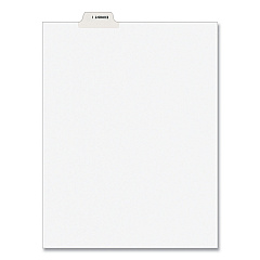 Avery-Style Preprinted Legal Bottom Tab Divider, Exhibit I, Letter, White, 25/PK (11948)