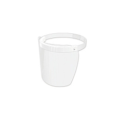 deflecto Disposable Face Shield, 13 x 10, One Size Fits All, Clear, 100/Carton (PFMD100F)