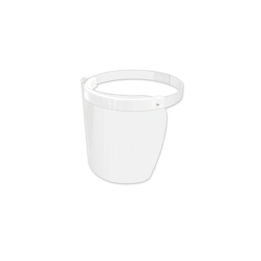 deflecto Disposable Face Shield, 13 x 10, One Size Fits All, Clear, 100/Carton (PFMD100F)