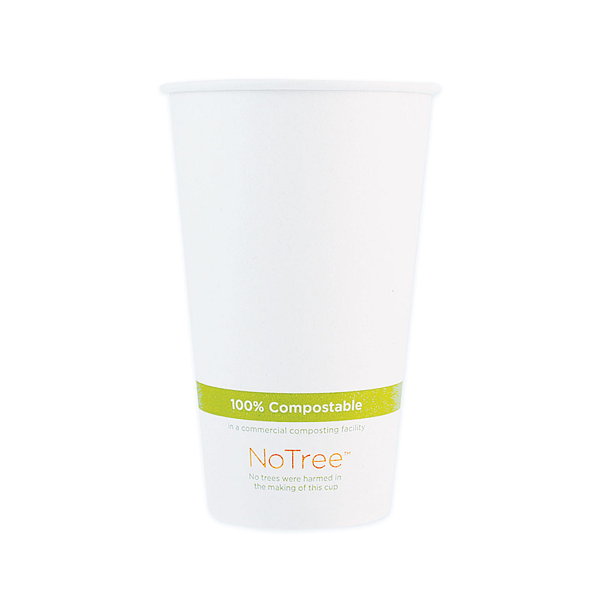 World Centric NoTree Paper Hot Cups, 20 oz, Natural, 1,000/Carton (CUSU20)