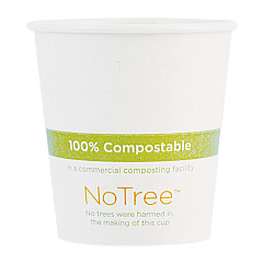 World Centric NoTree Paper Hot Cups, 10 oz, Natural, 1,000/Carton (CUSU10)