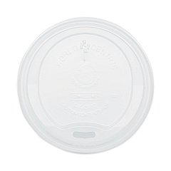 World Centric PLA Lids for Hot Cups, Fits 10 oz to 20 oz Cups, White, 1,000/Carton (CULCS12)