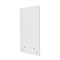 deflecto Mounting Safety Barrier with Full Shield, 23.75" x 31.75", Acrylic, Clear, 2/Carton (PBCMA2331F)