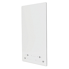 deflecto Mounting Safety Barrier with Full Shield, 23.75" x 31.75", Polycarbonate, Clear, 2/Carton (PBCMPC2331F)