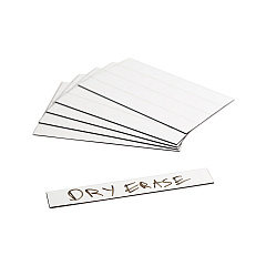 U Brands Dry Erase Magnetic Tape Strips, 6" x 0.88", White, 25/Pack (FM2518)