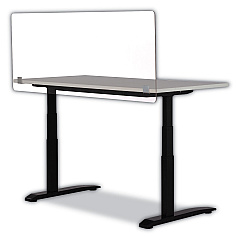 Safco 7517 Series Wellness Panel, 59.5 x 2.5 x 23.5, Acrylic, Clear (7517CL)