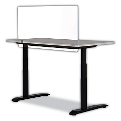 Safco 7516 Series Wellness Panel, 47.5 x 2.5 x 23.5, Acrylic, Clear (7516CL)