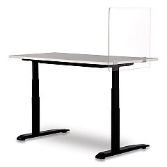 Safco 7515 Series Wellness Panel, 23.5 x 2.5 x 23.5, Acrylic, Clear (7515CL)