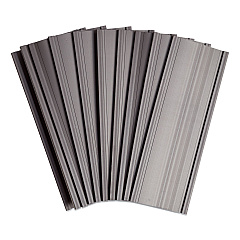 U Brands Magnetic Card Holders, 6 x 2, Black, 10/Pack (FM2633)