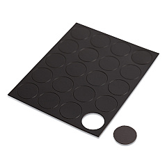 U Brands Heavy-Duty Board Magnets, Circles, Black, 0.75", 20/Pack (FM1605)