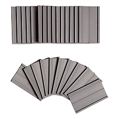 U Brands Magnetic Card Holders, 2 x 1, Black, 25/Pack (FM1310)