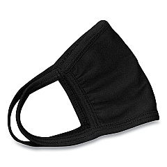 GN1 Cotton Face Mask with Antimicrobial Finish, Black, 10/Carton (24446905)