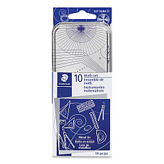 Staedtler Xcellence Mathematical Instrument Set, Plastic, Clear/Blue (55710BN)