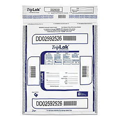 TripLOK Deposit Bag, Plastic, 12 x 16, White, 100/Pack (585043)