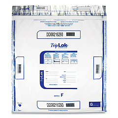 TripLOK Deposit Bag, Plastic, 20 x 20, Clear, 250/Carton (585064)