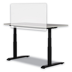 Safco 7516 Series Wellness Panel, 47.5 x 2.5 x 23.5, Acrylic, Frosted (7516FR)
