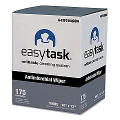 HOSPECO Easy Task F310 Wiper, Quarterfold, 10 x 13, Zipper Bag, 175/Bag (NETF310QZGW)