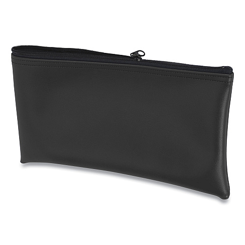 CONTROLTEK Fabric Deposit Bag, Vinyl, 6 x 11 x 1, Black (530976)