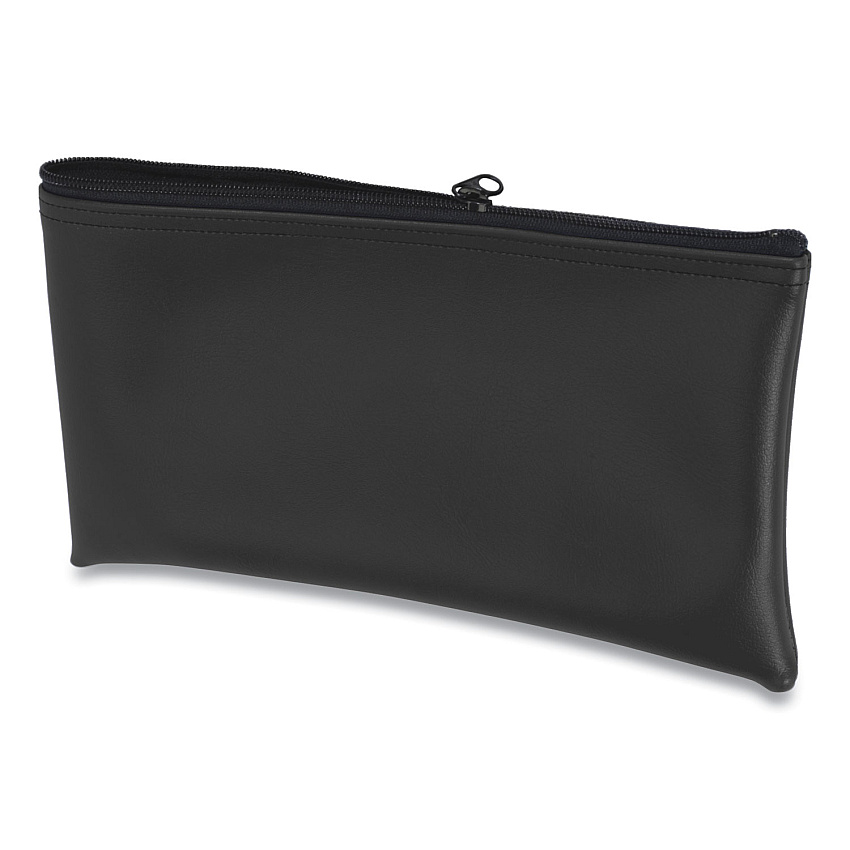 CONTROLTEK Fabric Deposit Bag, Vinyl, 6 x 11 x 1, Black (530976)