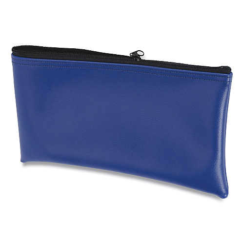 CONTROLTEK Fabric Deposit Bag, Vinyl, 6 x 11 x 1, Blue (530979)