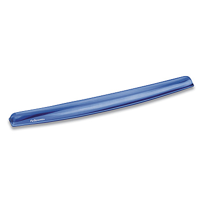 Fellowes Gel Crystals Keyboard Wrist Rest, 18.5 x 2.25, Blue (91137)