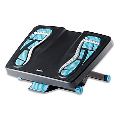 Fellowes Energizer Foot Support, 17.88w x 13.25d x 6.5h, Charcoal/Blue/Gray (8068001)