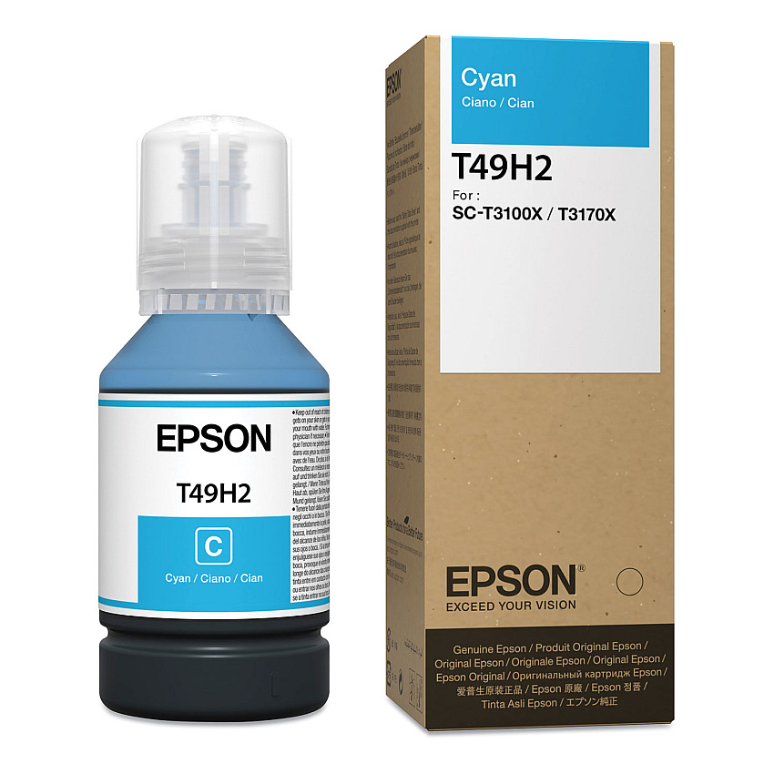 Epson T49h Cyan Ink Bottle 140 Ml (T49H200)