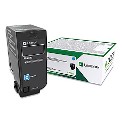 Lexmark 74C00CG Cyan Toner Cartridge for US Government