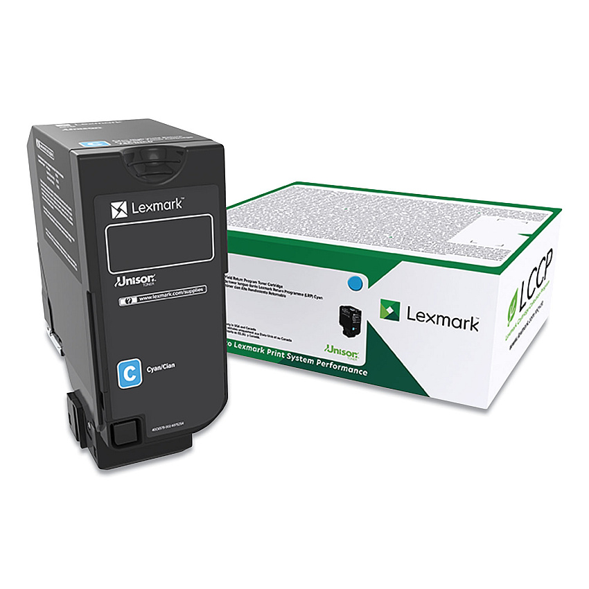 Lexmark 74C00CG Cyan Toner Cartridge for US Government