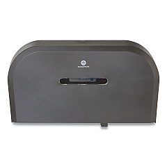 Georgia Pacific Professional Jumbo Jr. Bathroom Tissue Dispenser, Double Roll,  22.1 x 4.8 x 12.1, Black (59210)