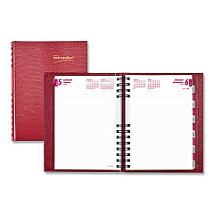 Brownline CoilPro Ruled Daily Planner, 8.25 x 5.75, Red Cover, 12-Month (Jan to Dec): 2023 (CB389CRED)