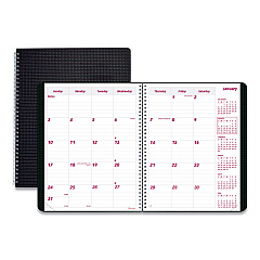 Brownline DuraFlex 14-Month Planner, 8.88 x 7.13, Black Cover, 14-Month (Dec to Jan): 2022 to 2024 (CB1200VBLK)