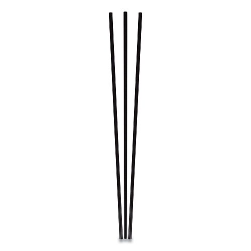 Berkley Square Unwrapped Round Stirrers, 7.75", Polypropylene, Black, 500/Pack (1241207)