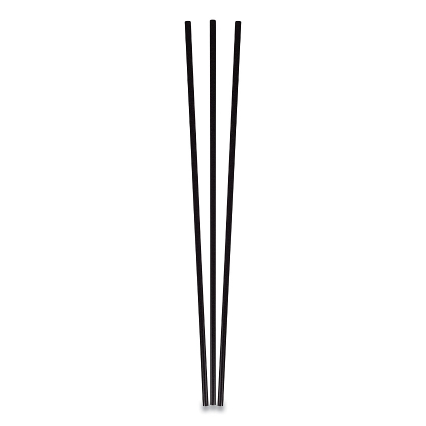 Berkley Square Unwrapped Round Stirrers, 7.75", Polypropylene, Black, 500/Pack (1241207)
