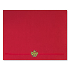 Great Papers! Classic Crest Certificate Covers, 9.38 x 12, Red, 5/Pack (903031S)