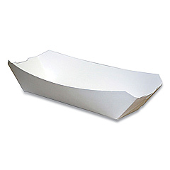 Pactiv Evergreen Paperboard Food Tray, #12 Beers Tray, 6 x 4 x 1.5, White, 300/Carton (23863)