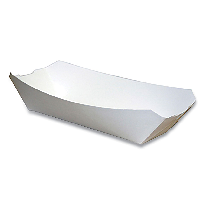 Pactiv Evergreen Paperboard Food Tray, #12 Beers Tray, 6 x 4 x 1.5, White, 300/Carton (23863)