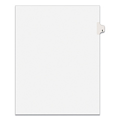 Preprinted Legal Exhibit Side Tab Index Dividers, Avery Style, 26-Tab, E, 11 x 8.5, White, 25/Pack, (1405) (01405)