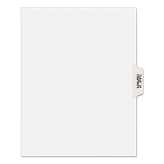 Preprinted Legal Exhibit Side Tab Index Dividers, Avery Style, 25-Tab, Table Of Contents, 11 x 8.5, White, 25/Pack (11910)