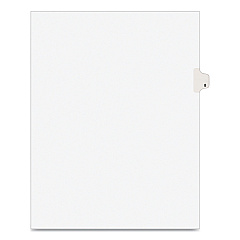 Preprinted Legal Exhibit Side Tab Index Dividers, Avery Style, 10-Tab, 8, 11 x 8.5, White, 25/Pack (11918)