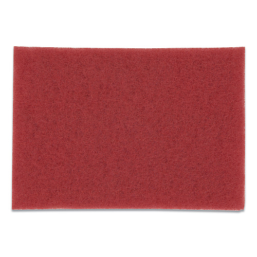 3M Low-Speed Buffer Floor Pads 5100, 20 x 14, Red, 10/Carton (59258)