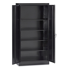 Tennsco 72" High Standard Cabinet (Assembled), 36 x 18 x 72, Black (7218BLK)