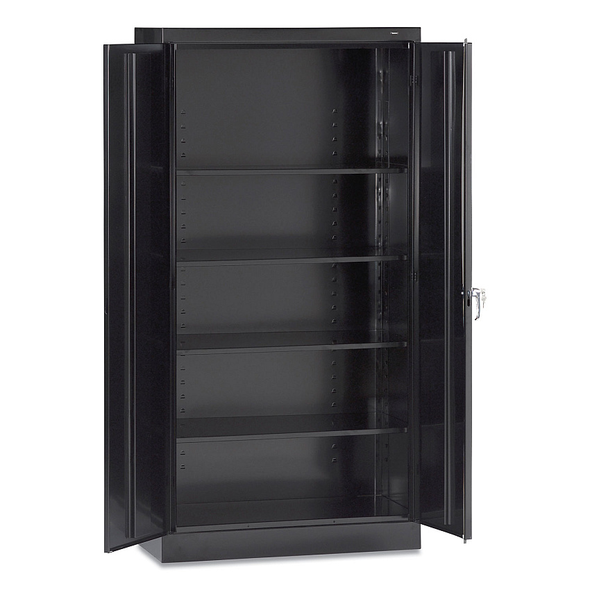 Tennsco 72" High Standard Cabinet (Assembled), 36 x 18 x 72, Black (7218BLK)
